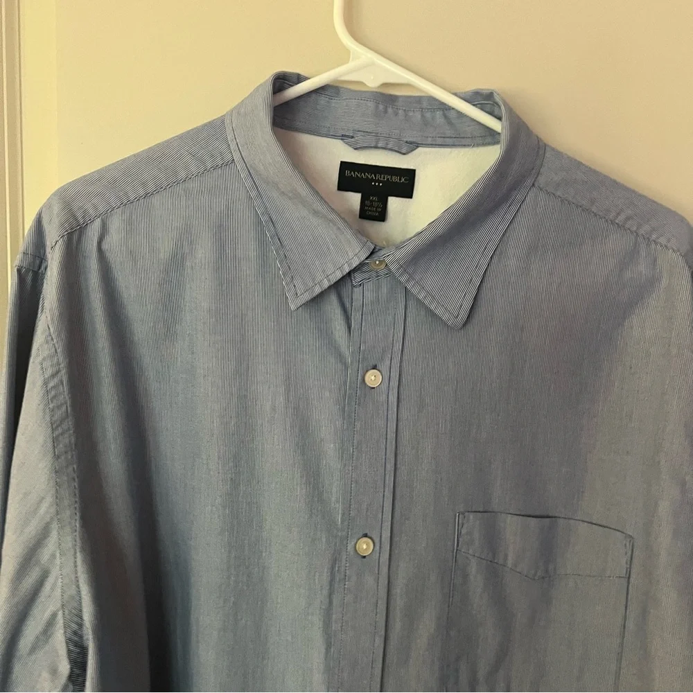 Banana Republic men’s long sleeve casual button down shirt | size 2XL